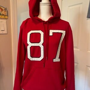 Aeropostale Red Pullover Hoodie with Branded Neck Label